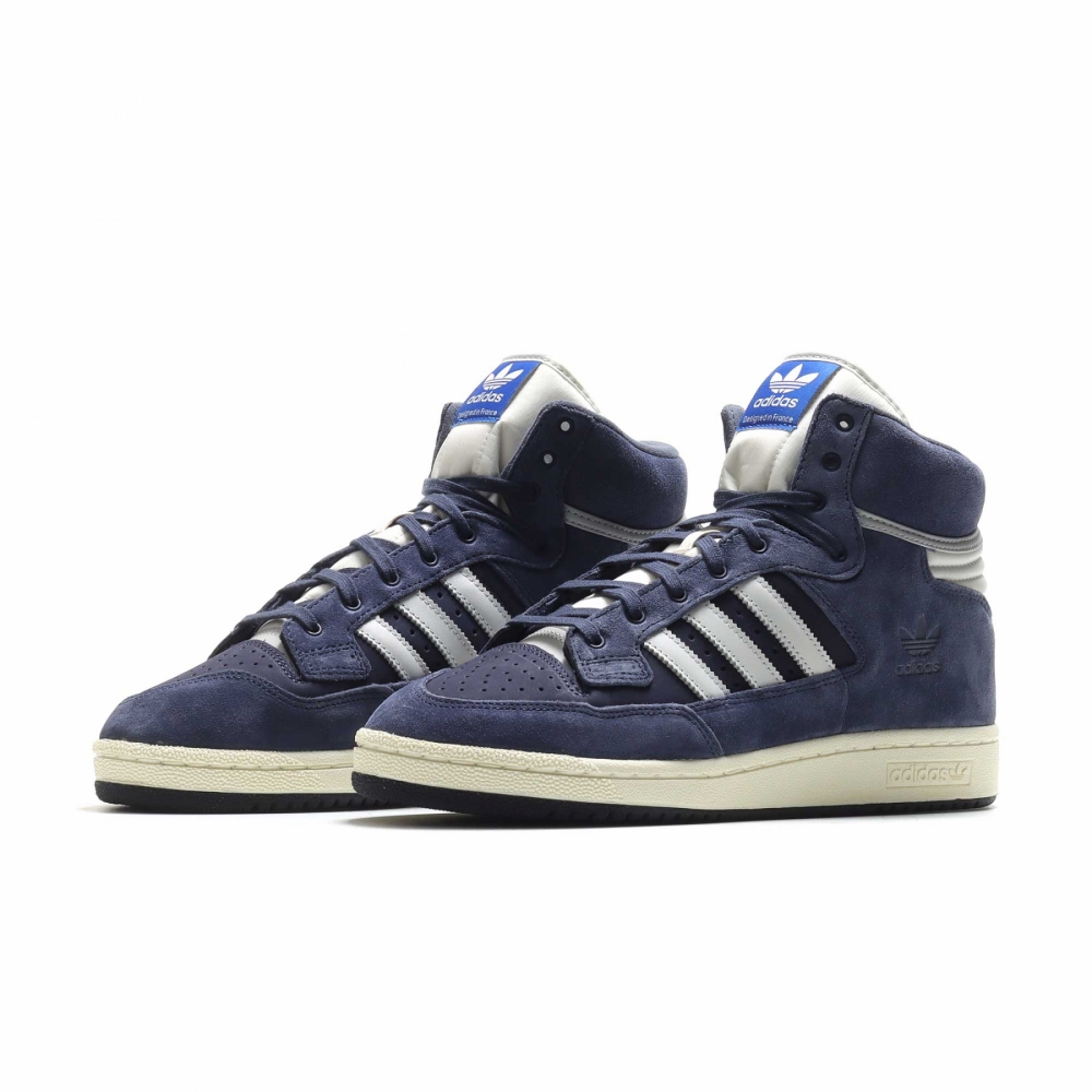Navy blue high top sales adidas