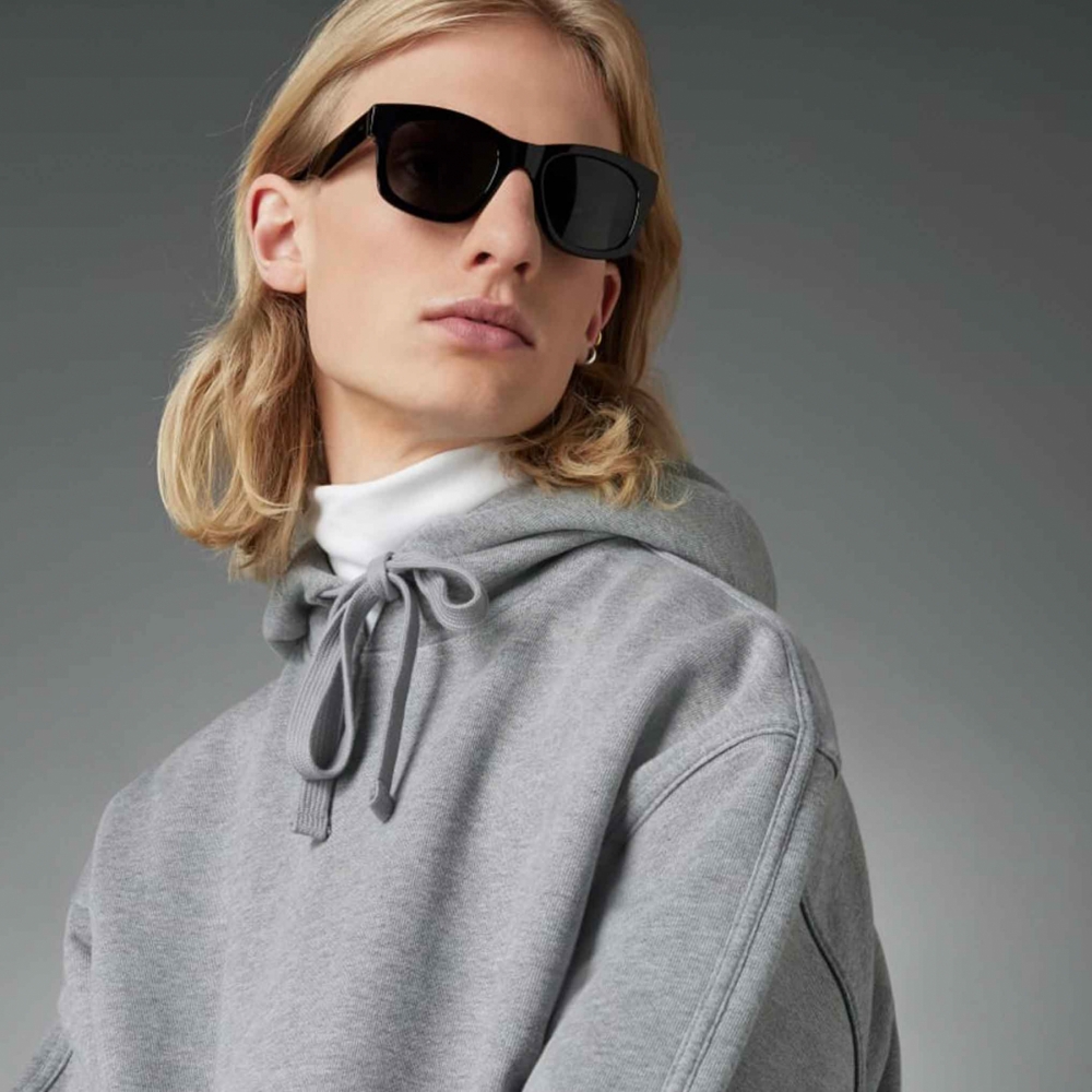 adidas Blue Version Essential Hoodie Core Heather HM5116 OUTBACK Sylt