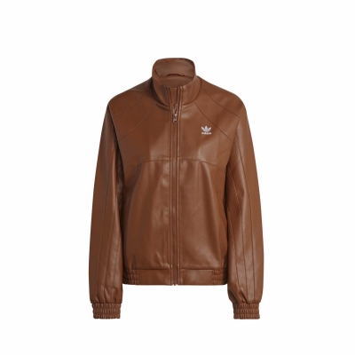 Leather new arrivals jacket adidas