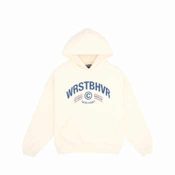 WRSTBHVR - Moto Hoodie - Gardenia