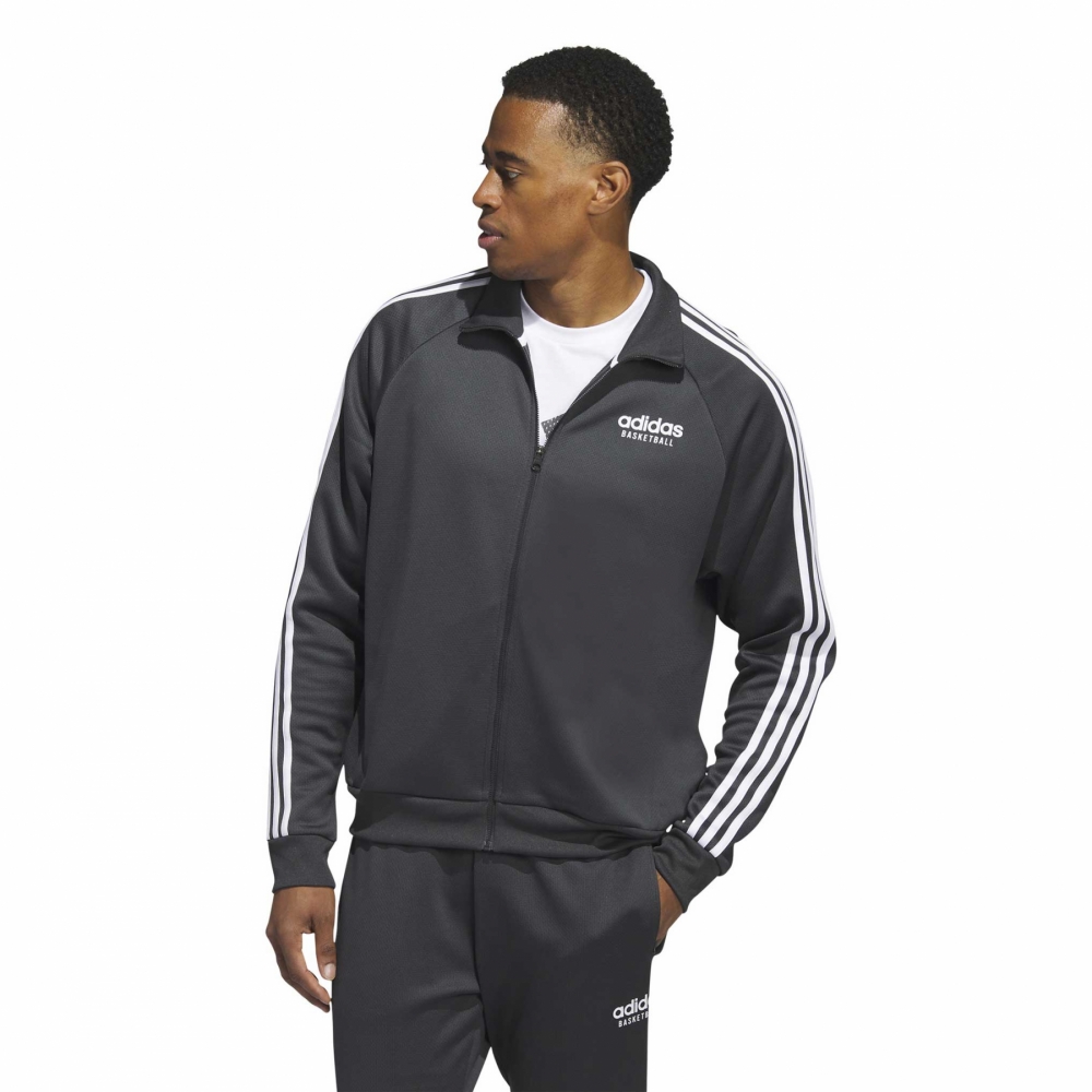 adidas Basketball Track Jacket - Carbon - IC2413 | OUTBACK Sylt