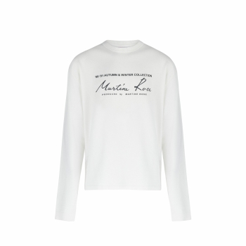 Martine Rose - Oversized Signature Logo Stretch Knit Sweater - White