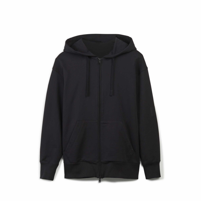 Plain black new arrivals jacket with hood