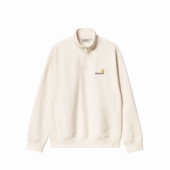 Carhartt WIP - Half Zip American Script Sweater - Natural
