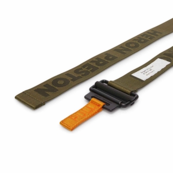 Heron Preston - Tape Belt Classic Buckle - Dark Olive
