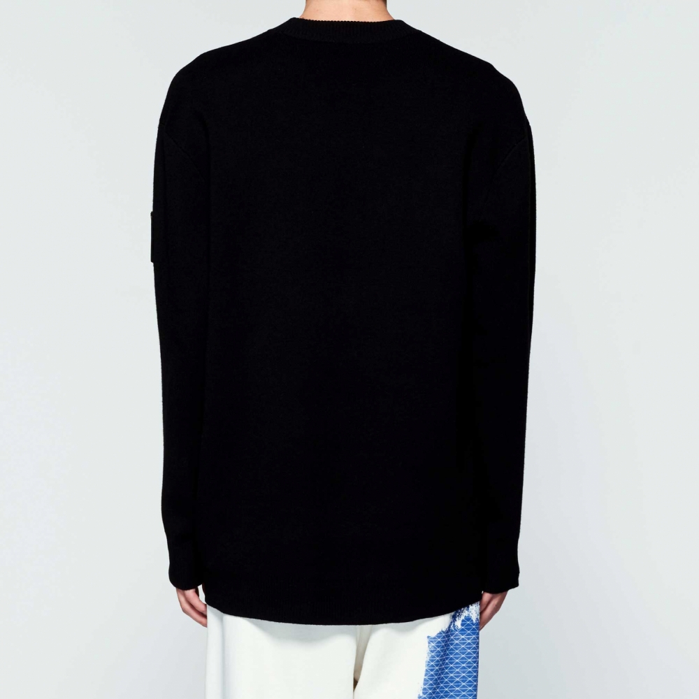 A-COLD-WALL* Overlay crinkled hoodie - Black