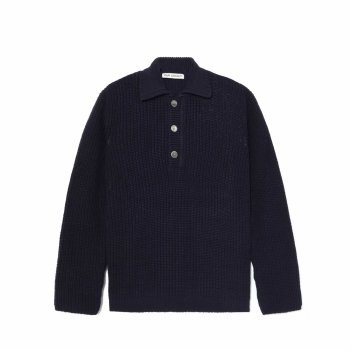 Our Legacy - Big Piquet - Navy (Chunky Cotton Rib)