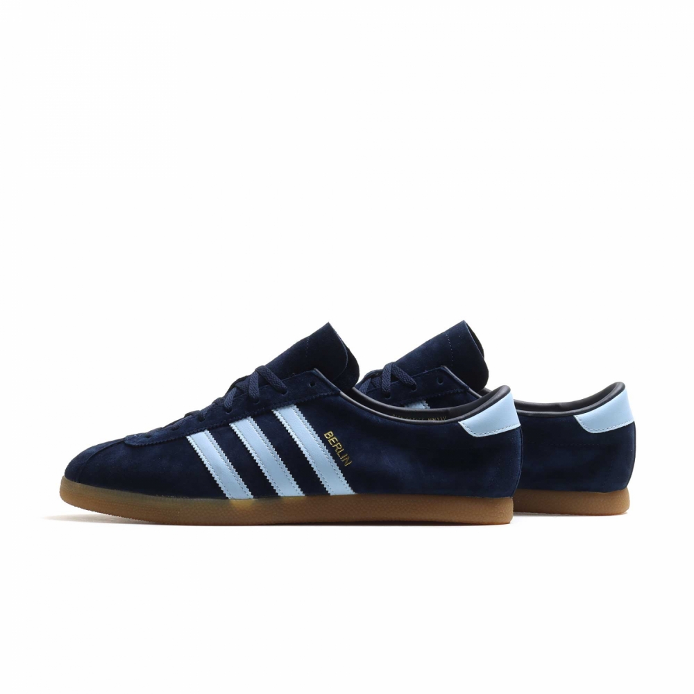 Adidas slip on blue hot sale navy
