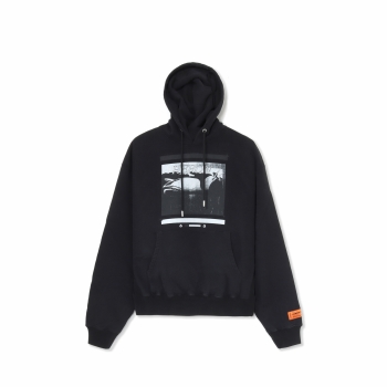 Heron Preston - Misprinted Heron Hoodie - Black