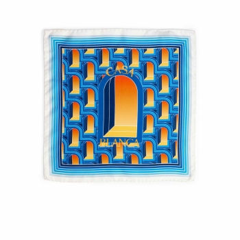 Casablanca - Small Silk Scarf - L'Arche De Nuit