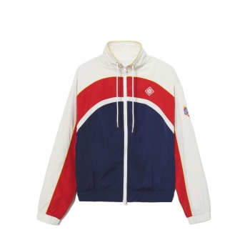 Casablanca - Arch Panelled Shell Suit Track Jacket - White / Red / Navy