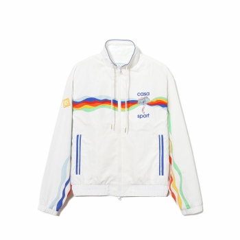 Casablanca - Wave Shell Suit Track Jacket - White (Mind Vibrations)