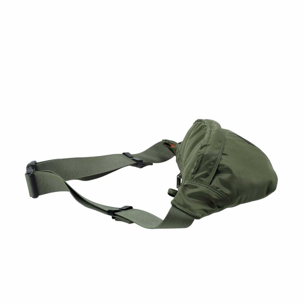 Porter - Yoshida & Co. Tanker Waist Bag (S) - Sage Green - 622 