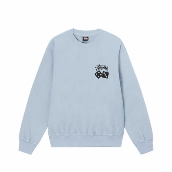 Stussy - Dice Pig. Dyed Crew - Sky Blue