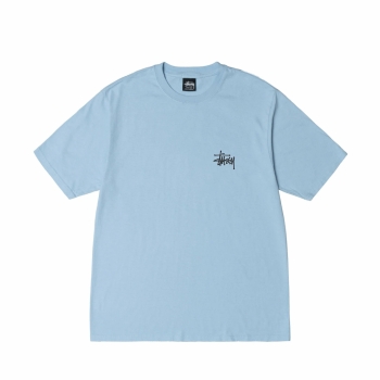 Stussy - Basic Stussy Pig. Dyed Tee - Baby Blue