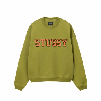 Stussy - Relaxed Oversized Crew - Green