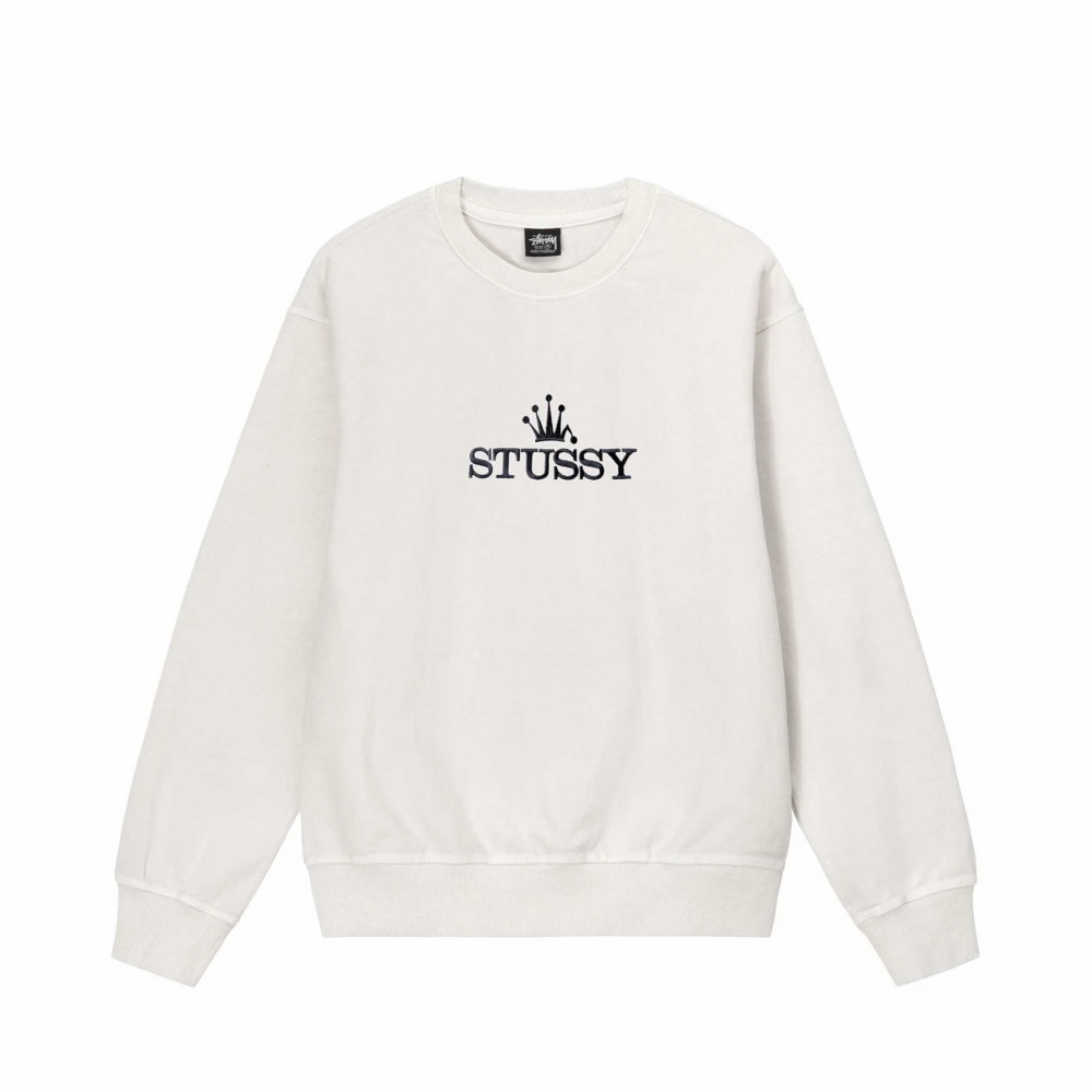 Stussy white online sweatshirt