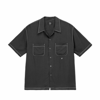 Stussy - Contrast Pick Stitched Shirt - Black