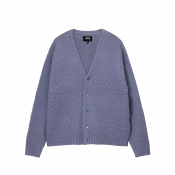 Stussy - Brushed Cardigan - Lavendar
