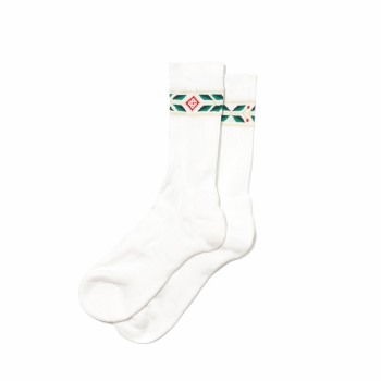 Casablanca - Laurel Socks - White