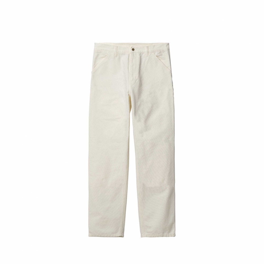 Carhartt single sales knee pant white
