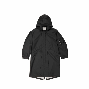 Helmut Lang - Rubber Parka - Black (Logo)