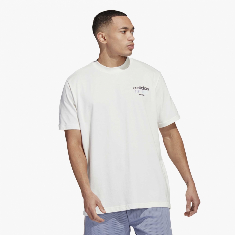 adidas Basketball Streetball Graphic Tee - Off White - H47035 | OUTBACK Sylt