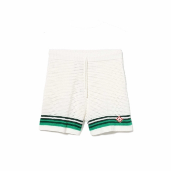 Casablanca - Tennis Crochet Shorts - White / Green