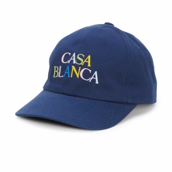 Casablanca - Stacked Logo Cap - Navy