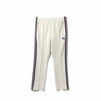 Needles - Narrow Track Pant - Ice White (Poly Smooth)