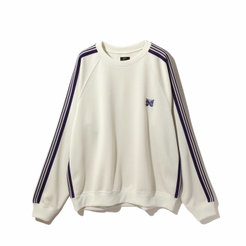 Needles - Track Crewneck - Ice White (Poly Smooth)