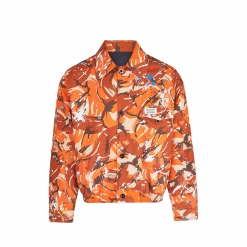 Martine Rose - Coach Jacket - Orange Camo (Paint)