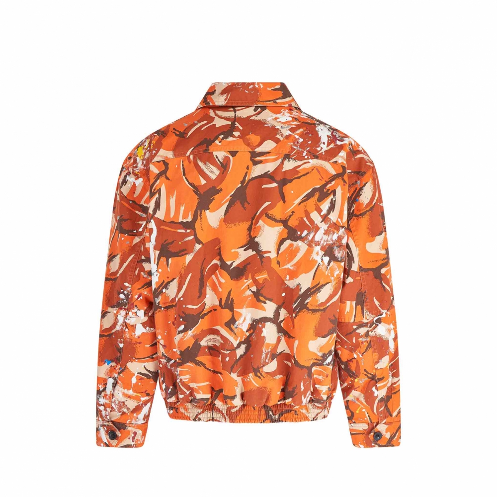 Orange top rose jacket