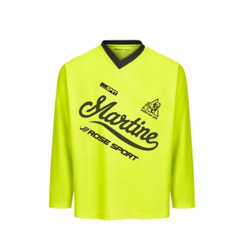 Martine Rose - LS Twist Football Top - Fluorescent Yellow