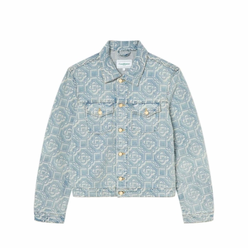 Casablanca Classic Denim Jacket Monogram Jacquard MS23 JK 003