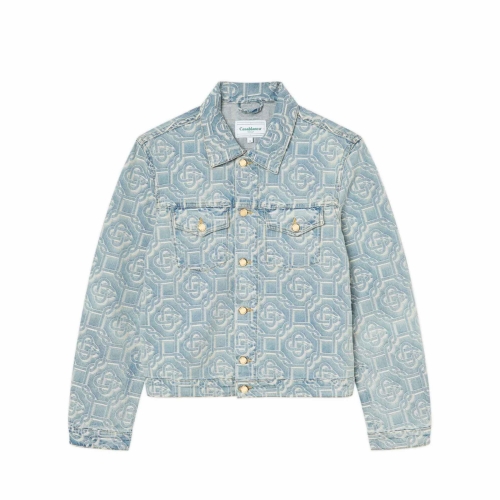 Casablanca Classic Denim Jacket - Monogram Jacquard - MS23-JK-003-07