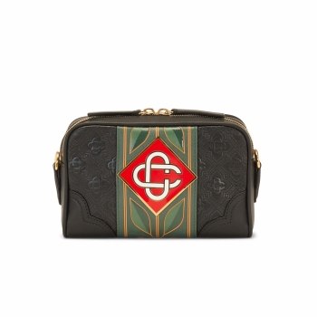 Casablanca - Monogram Cross Body Bag - Black