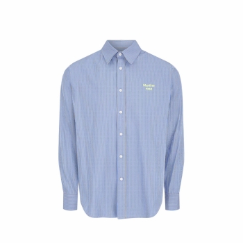 Martine Rose - Classic Shirt - Blue / White Stripe