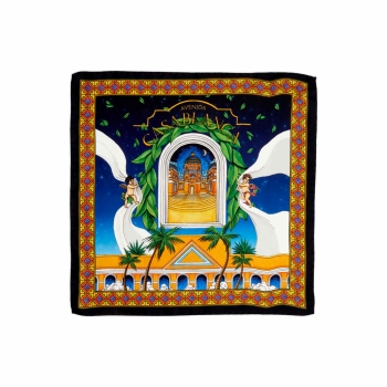 Casablanca - Small Silk Scarf - Maison D'Ete