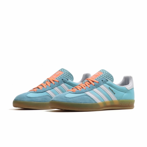 Adidas gazelle sales indoor blue white