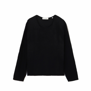 Our Legacy - Double Lock U Neck - Black (Rustic Mesh)