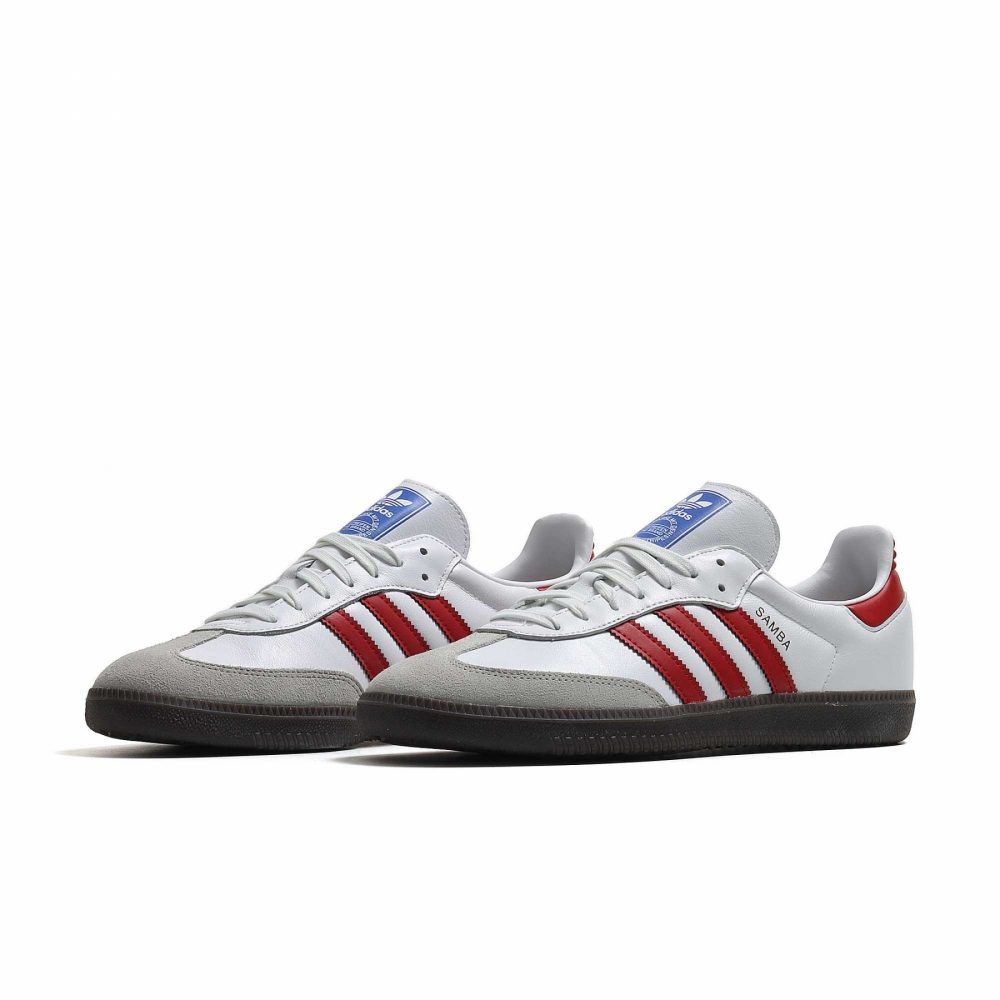 Samba white sale red