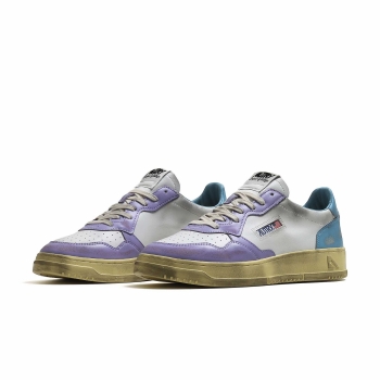 Autry - Medalist Low Super Vintage - Lavender / Azur