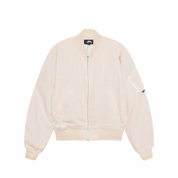 Stussy - Linen Beach Bomber - Natural