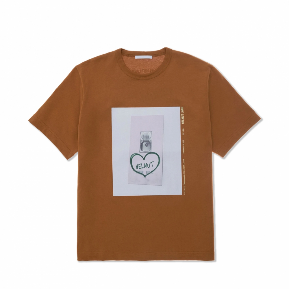 Helmut lang orange t shirt sales