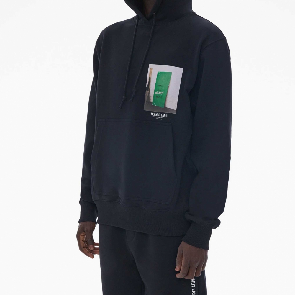Helmut lang black hoodie cheap