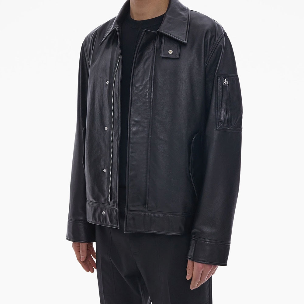 Helmut lang clearance black leather jacket
