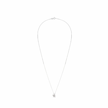 MISBHV - Small Crystal M Necklace - Silver