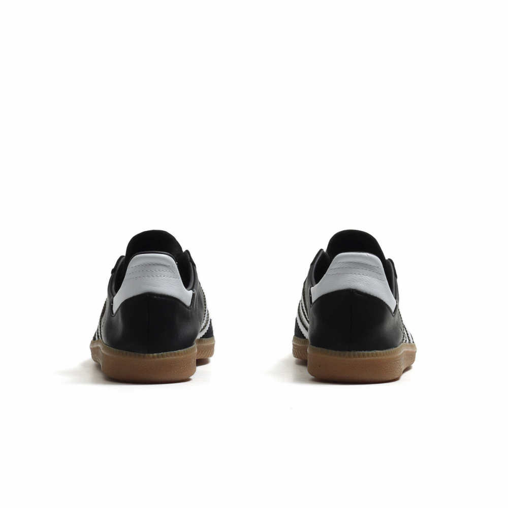 Leather adidas hotsell shoes black