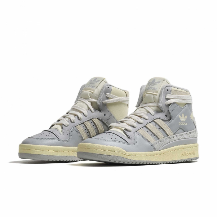 Adidas superstar hi grey/white top